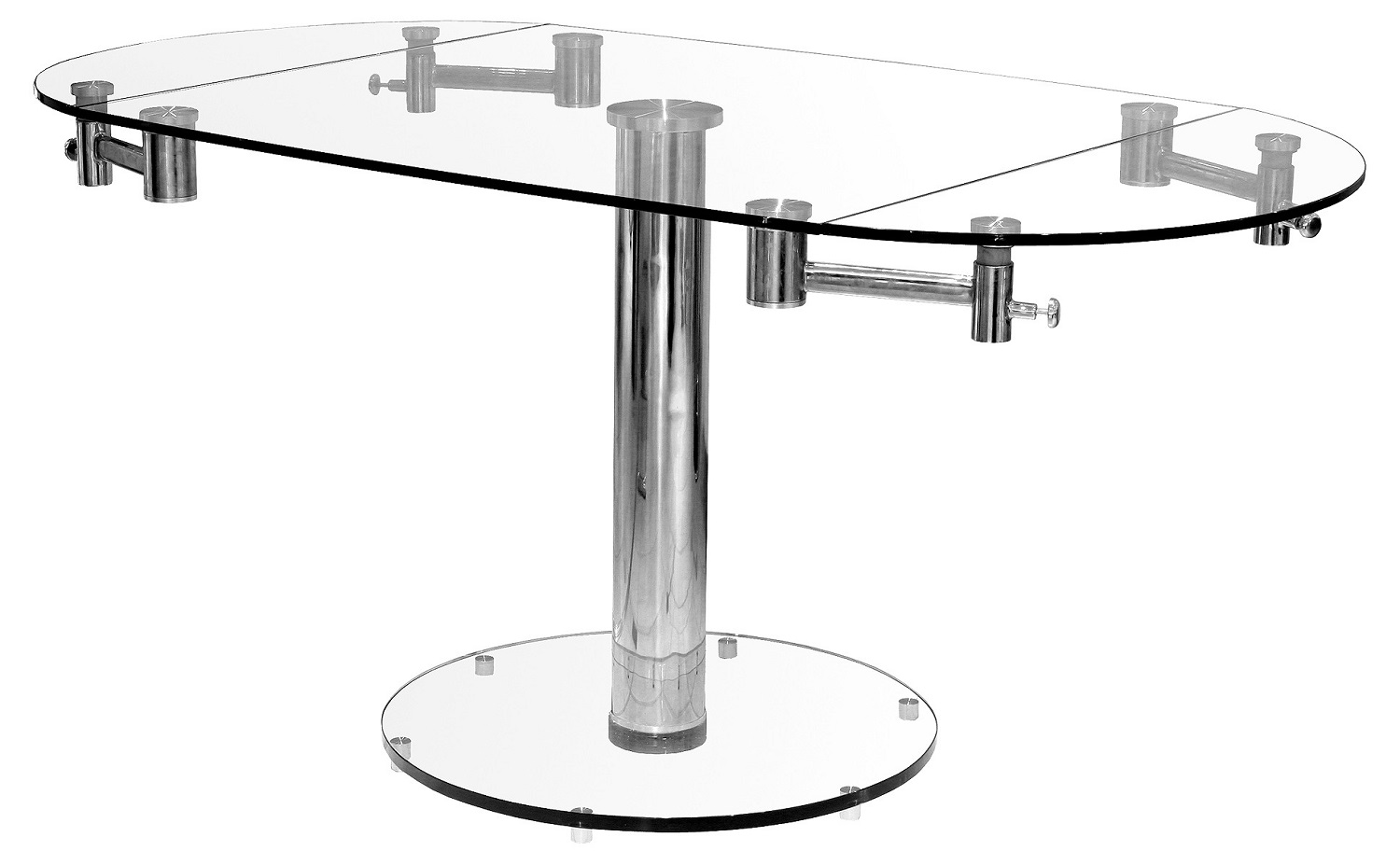 Oval Extending Glass Dining Table | Oval Extending Dining Table