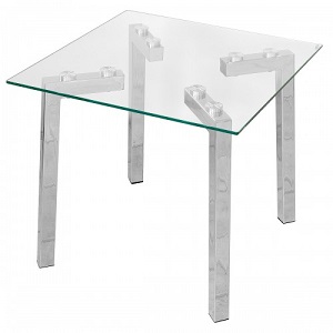 Clear Glass Lamp Table