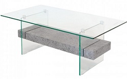 Glass Stone Coffee Table