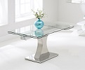 Amber Extending Glass Dining Table