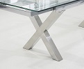 Cilento Extending Glass Dining Table
