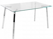 Clear Glass Dining Table