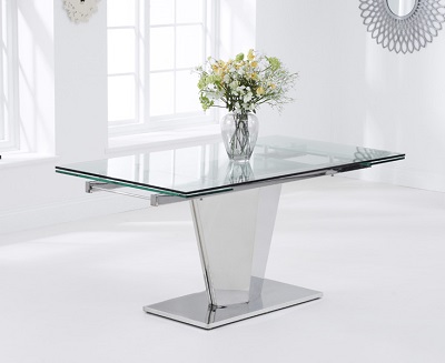 Lucille Extending Glass Dining Table