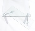 Rectangle Extending Glass Dining Table Mechanism