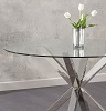 Remus Round Glass Dining Table